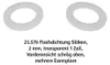 10 kusů plochého silikonového těsnění, 2 mm, průhledné, 1 Náhled obrázku produktu 4