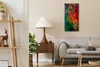 Wandbild Leinwand Bilder Wanduhr Geräuschlos 30x60 Malerei Produktbild-Vorschau 3