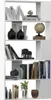 vidaXL Libreria/divisorio bianco lucido 80x24x159 cm Anteprima dell’immagine prodotto 10