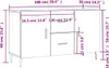 vidaXL Dressoir, gerookt eikenfineer, 100x36x60 cm, Productafbeelding-voorbeeld 8