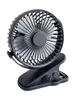 Ventilatore da tavolo con clip 10cm usb + batteria, nero Anteprima dell’immagine prodotto 1
