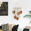 Macramé závěs s listy - Velký, elegantní závěs s peřím v Náhled obrázku produktu 2