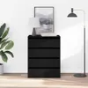 vidaXL Komoda Černá 60 x 41 x 76 cm Dřevěný materiál Náhled obrázku produktu 4