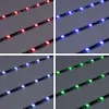 A collage of four images showing LED light strips in different colors (red, blue, white, and green). Anteprima dell’immagine prodotto