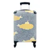 MuchoWow® Koffer Handgepäck Trolley Rollkoffer Kleine Produktbild-Vorschau 1