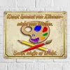 Metallschild XL in 21x28 cm mit Motiv und Spruch - Kunst Produktbild-Vorschau 7