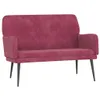 vidaXL Ławka do siedzenia wino czerwone 108x79x79 cm Podgląd zdjęcia produktu 1