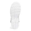 The sole of a white sandal is shown against a white background. Produktbild-Vorschau