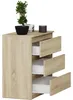 Komoda 70 cm 3 zásuvky skříňka FRAMIRE R-3 sonoma Náhled obrázku produktu 4