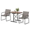 COSTWAY Set di mobili da giardino a 3 pezzi, tavolo bistrot Anteprima dell’immagine prodotto 1