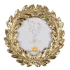 Clayre & Eef Bilderrahmen Ø 8 cm Goldfarbig Polyresin Produktbild-Vorschau 1