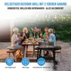 Muntel Holzkohlegrill edelstahl,Säulengrill, BBQ-Grill,inkl Produktbild-Vorschau 6