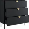Kommode 100 cm in schwarz MOLONG-166 Produktbild-Vorschau 2