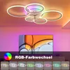 65W Ring LED Deckenleuchte Mit RGB Backlamp, Leise Produktbild-Vorschau 4