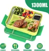 Dětská krabička na oběd s přihrádkami Bento Box bez BPA Náhled obrázku produktu 2