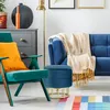 Relaxdays Samthocker mit Stauraum, runder Sitzhocker, Produktbild-Vorschau 2