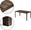 Homelux 6 Sitzer Gartentisch 156x78 cm Polywood braun Produktbild-Vorschau 8