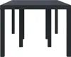 vidaXL Gartentisch Anthrazit 200 x 100 x 73 cm Poly-Rattan Produktbild-Vorschau 2