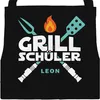 Kinderschürze grillen mit Namen Grillschüler für Jungen und Produktbild-Vorschau 1
