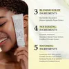 A woman is holding a tube of cream, with text listing ingredients and their benefits. Podgląd zdjęcia produktu