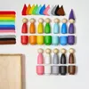 Ulanik Montessori-Holzspielzeug "Steckpuppen mit Schals und Produktbild-Vorschau 3