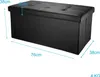 Intirilife Faltbare Sitzbank 78x38x38 cm in LAVA SCHWARZ - Produktbild-Vorschau 2