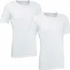Two white t-shirts shown from the front. Voir les images du produit