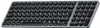 A close-up, straight-on view of a compact, backlit Bluetooth keyboard. Anteprima dell’immagine prodotto