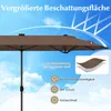 COSTWAY podwójny parasol 400x 200cm, parasol ogrodowy z Podgląd zdjęcia produktu 5