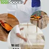 Collage of images showing plastic sheeting being used for protection during painting. Náhľad obrázku produktu