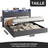 MODFU lit tapissé 180x200 avec coffre de rangement, lit Voir les images du produit 8