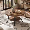 Table d'appoint ronde en bois massif de 80 cm de diamètre, Voir les images du produit 4