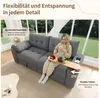 Merax Teddyplüsch Sofa 3-Sitzer modular mit Hydraulik Produktbild-Vorschau 6