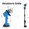 2-in-1 Akku-Bodenfräse, 100mm, elektrische Gartenfräse Mit Produktbild-Vorschau 8