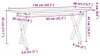 vidaXL Couchtisch X-Gestell 110x40x45 cm Massivholz Kiefer Produktbild-Vorschau 7