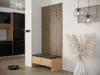 Stěna do chodby ZAMORA 4 - dub artisan / černá Náhled obrázku produktu 5