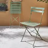 Set 2 sedie da giardino bistrot pieghevole in metallo, Anteprima dell’immagine prodotto 5