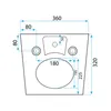 Rea Wandhängendes Bidet Carlo Carter Mini White Produktbild-Vorschau 6