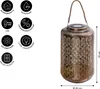 Dehner Solar-Laterne Chiara, warmweiß, Ø 20 cm, Höhe 35 cm, Produktbild-Vorschau 2