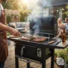 Grand barbecue au charbon de bois sur chariot Premium XXL Voir les images du produit 12