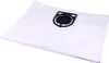 A white vacuum cleaner bag with a black plastic fitting. Náhľad obrázku produktu