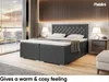 MEBLINI Boxspringbett mit Bettkasten - Gepolstert Produktbild-Vorschau 4