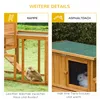 PawHut Gabbia per conigli e piccoli animali con rampa, in Anteprima dell’immagine prodotto 7