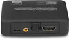 The back view of a black HDMI audio converter device. Voir les images du produit
