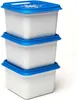 Amuse Gefrierdose, Kunststoff (PP), weiß/blau, 3 x 750 ml Produktbild-Vorschau 2