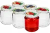 Twist-Off-Glas, bauchig, 580 ml mit farbigen Deckeln Ø Produktbild-Vorschau 11