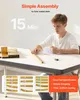 VEVOR Svatební oblouk, sada 3 ks, 1,8/1,5/1,2 m, stojan na Náhled obrázku produktu 5