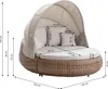 Dehner Daybed Tulum, ca. B179/H163/T220 cm Produktbild-Vorschau 5