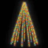 A string of multicolored lights arranged in the shape of a Christmas tree against a black background. Náhled obrázku produktu