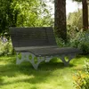 HOME DELUXE Wellenliege NIRA Anthrazit - 97 x 148 x 152 cm, Produktbild-Vorschau 2
